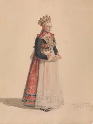 Ingeborg Andresdatter Gulsvik als Braut